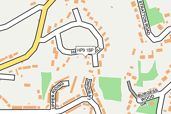 HP9 1BP map - OS OpenMap – Local (Ordnance Survey)