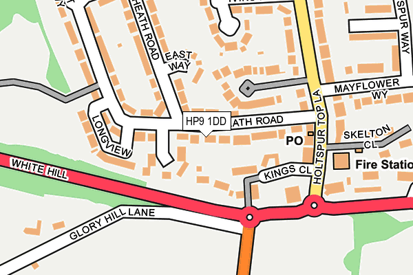 HP9 1DD map - OS OpenMap – Local (Ordnance Survey)