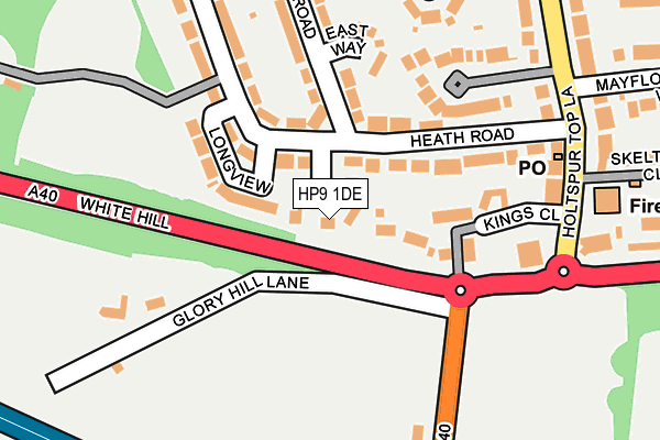 HP9 1DE map - OS OpenMap – Local (Ordnance Survey)