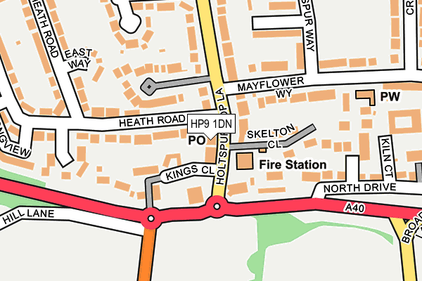 HP9 1DN map - OS OpenMap – Local (Ordnance Survey)