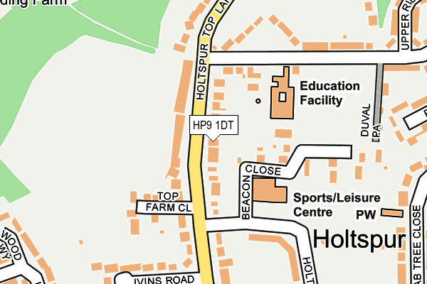 HP9 1DT map - OS OpenMap – Local (Ordnance Survey)