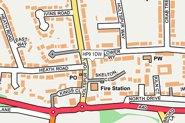 HP9 1DW map - OS OpenMap – Local (Ordnance Survey)