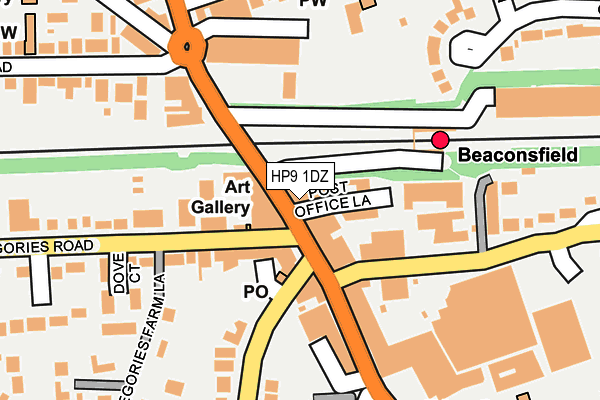 HP9 1DZ map - OS OpenMap – Local (Ordnance Survey)