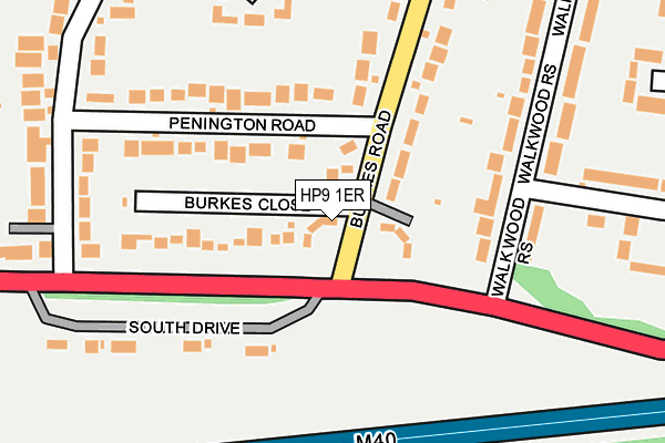 HP9 1ER map - OS OpenMap – Local (Ordnance Survey)