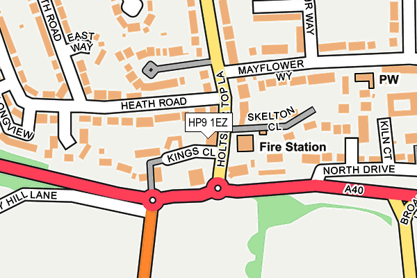 HP9 1EZ map - OS OpenMap – Local (Ordnance Survey)