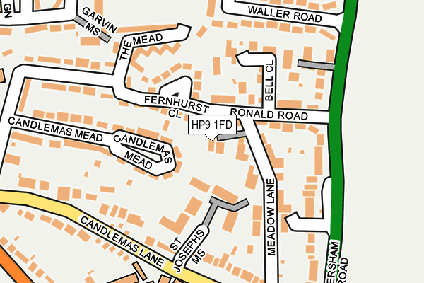 HP9 1FD map - OS OpenMap – Local (Ordnance Survey)