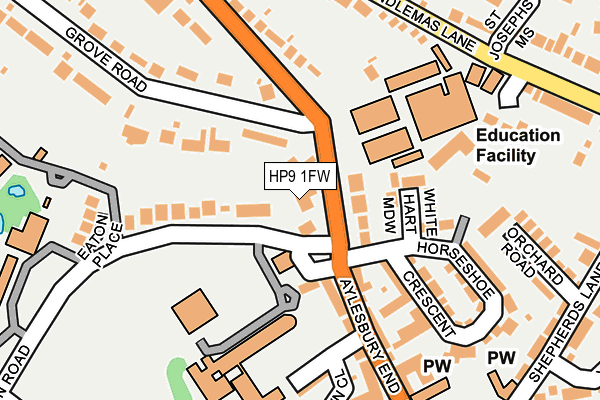 HP9 1FW map - OS OpenMap – Local (Ordnance Survey)