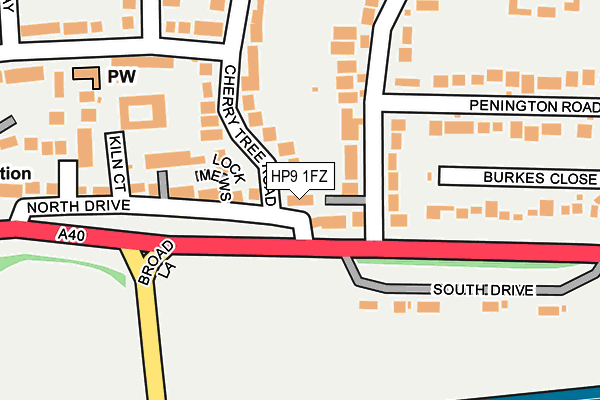 HP9 1FZ map - OS OpenMap – Local (Ordnance Survey)