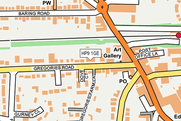 HP9 1GE map - OS OpenMap – Local (Ordnance Survey)
