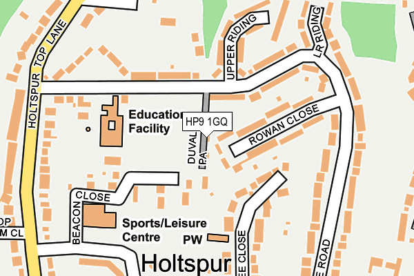 HP9 1GQ map - OS OpenMap – Local (Ordnance Survey)