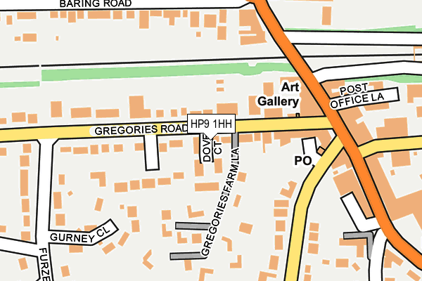 HP9 1HH map - OS OpenMap – Local (Ordnance Survey)