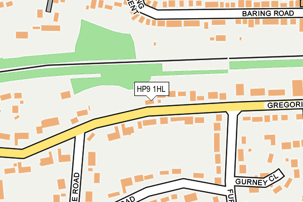 HP9 1HL map - OS OpenMap – Local (Ordnance Survey)
