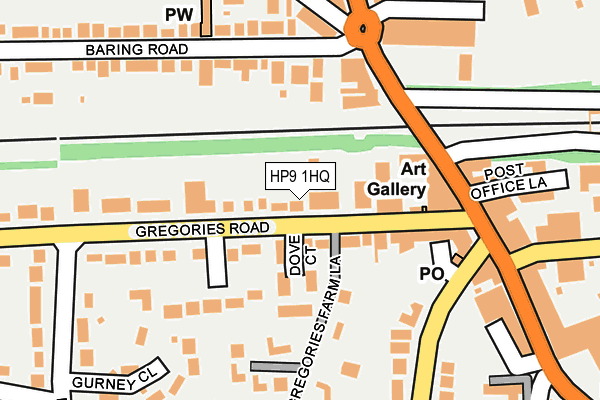 HP9 1HQ map - OS OpenMap – Local (Ordnance Survey)