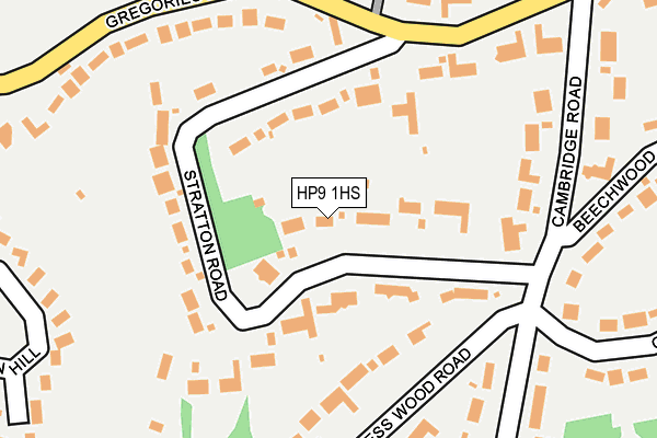 HP9 1HS map - OS OpenMap – Local (Ordnance Survey)