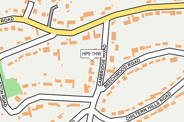 HP9 1HW map - OS OpenMap – Local (Ordnance Survey)