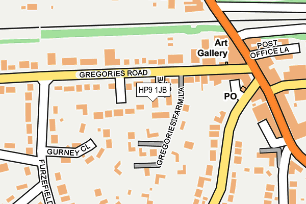 HP9 1JB map - OS OpenMap – Local (Ordnance Survey)