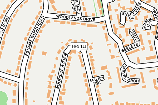 HP9 1JJ map - OS OpenMap – Local (Ordnance Survey)