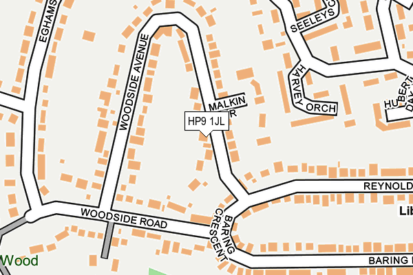 HP9 1JL map - OS OpenMap – Local (Ordnance Survey)