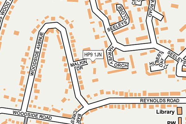 HP9 1JN map - OS OpenMap – Local (Ordnance Survey)