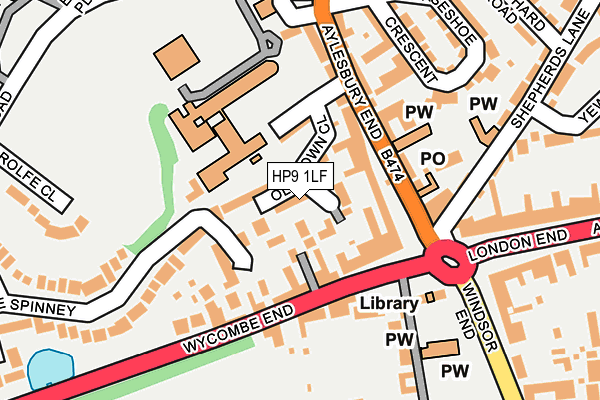 HP9 1LF map - OS OpenMap – Local (Ordnance Survey)