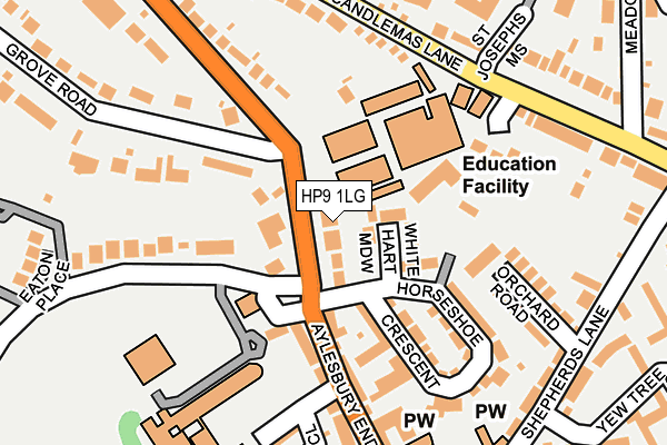 HP9 1LG map - OS OpenMap – Local (Ordnance Survey)