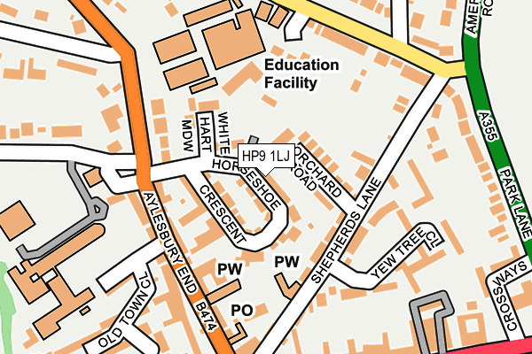 HP9 1LJ map - OS OpenMap – Local (Ordnance Survey)