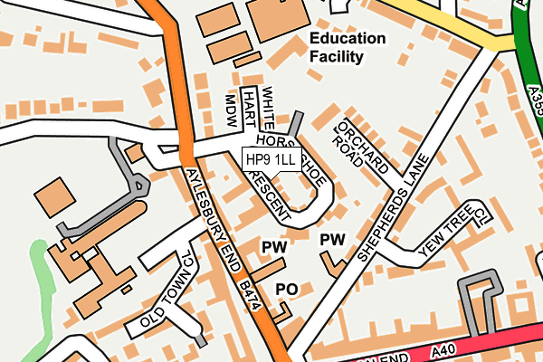 HP9 1LL map - OS OpenMap – Local (Ordnance Survey)