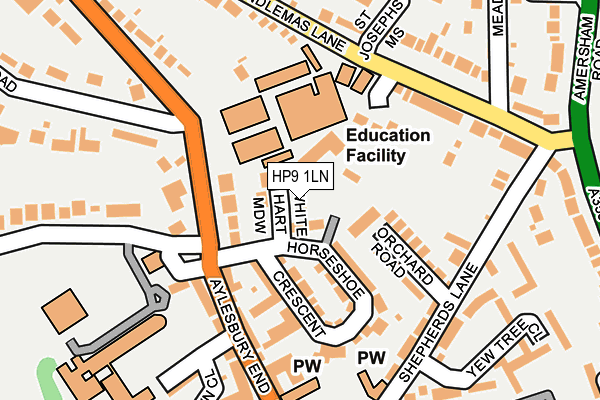 HP9 1LN map - OS OpenMap – Local (Ordnance Survey)