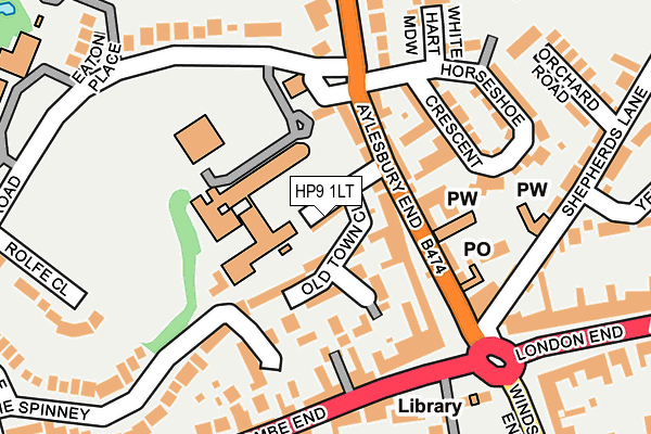 HP9 1LT map - OS OpenMap – Local (Ordnance Survey)