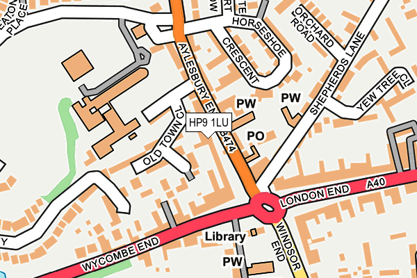 HP9 1LU map - OS OpenMap – Local (Ordnance Survey)