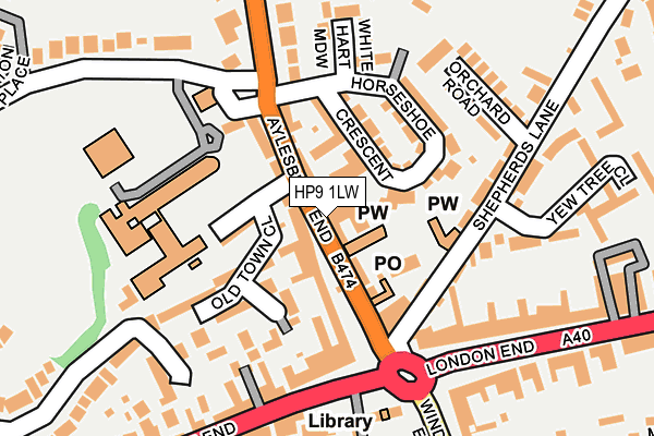 HP9 1LW map - OS OpenMap – Local (Ordnance Survey)