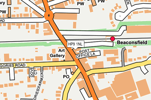 HP9 1NL map - OS OpenMap – Local (Ordnance Survey)