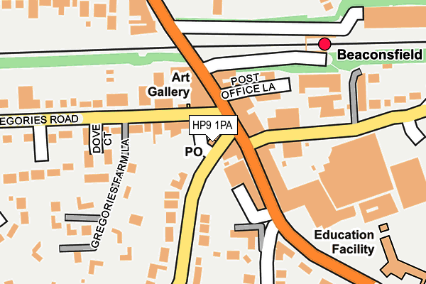 HP9 1PA map - OS OpenMap – Local (Ordnance Survey)