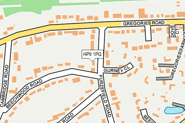 HP9 1PQ map - OS OpenMap – Local (Ordnance Survey)