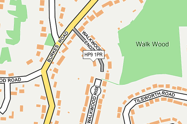 HP9 1PR map - OS OpenMap – Local (Ordnance Survey)