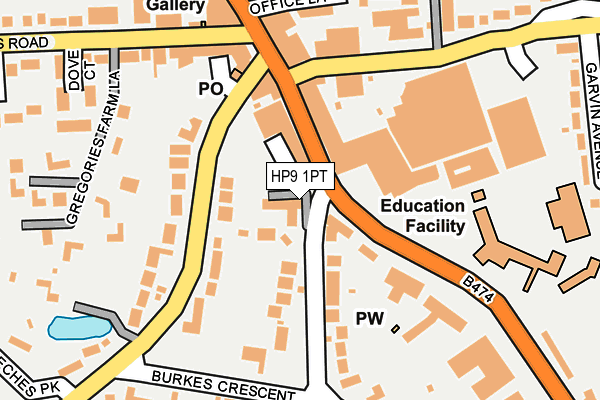 HP9 1PT map - OS OpenMap – Local (Ordnance Survey)