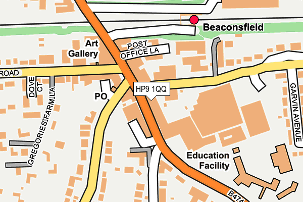 HP9 1QQ map - OS OpenMap – Local (Ordnance Survey)