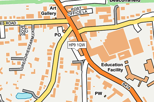 HP9 1QW map - OS OpenMap – Local (Ordnance Survey)