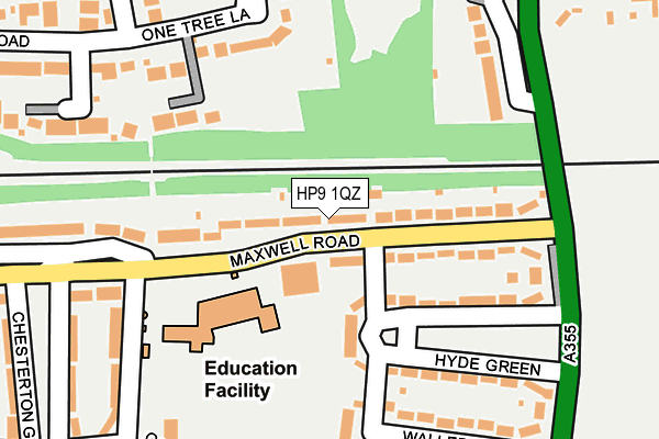 HP9 1QZ map - OS OpenMap – Local (Ordnance Survey)