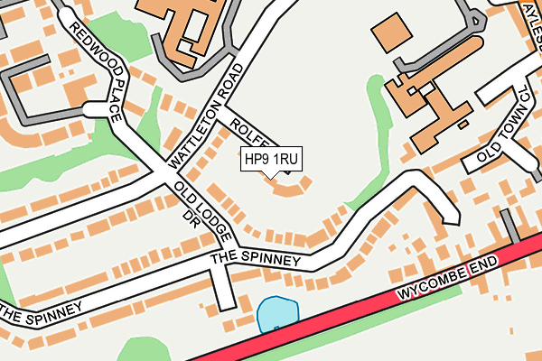 HP9 1RU map - OS OpenMap – Local (Ordnance Survey)