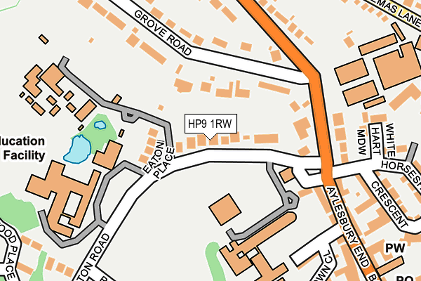 HP9 1RW map - OS OpenMap – Local (Ordnance Survey)