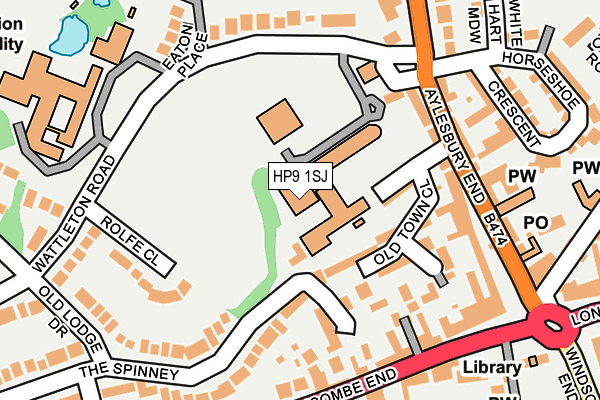 HP9 1SJ map - OS OpenMap – Local (Ordnance Survey)