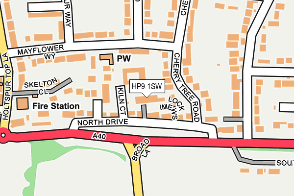 HP9 1SW map - OS OpenMap – Local (Ordnance Survey)