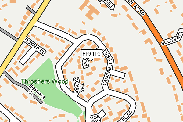 HP9 1TG map - OS OpenMap – Local (Ordnance Survey)