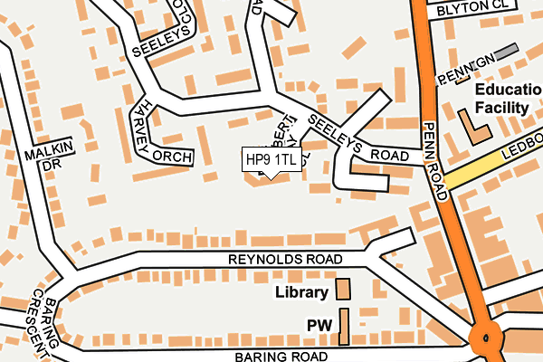 HP9 1TL map - OS OpenMap – Local (Ordnance Survey)