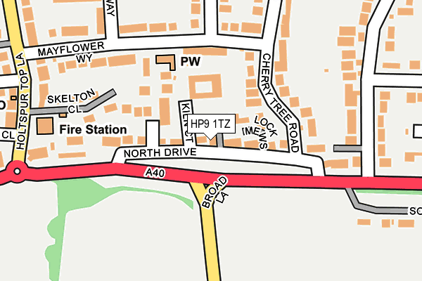 HP9 1TZ map - OS OpenMap – Local (Ordnance Survey)
