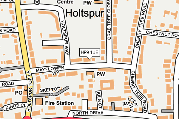 HP9 1UE map - OS OpenMap – Local (Ordnance Survey)