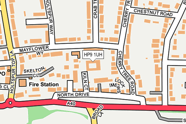 HP9 1UH map - OS OpenMap – Local (Ordnance Survey)