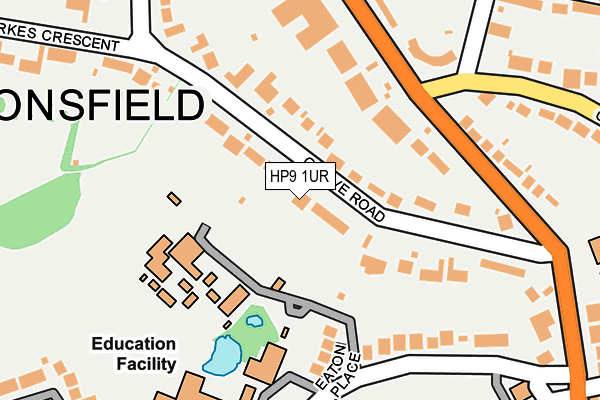 HP9 1UR map - OS OpenMap – Local (Ordnance Survey)