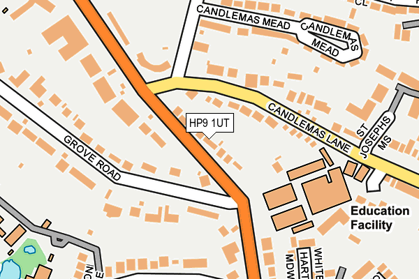 HP9 1UT map - OS OpenMap – Local (Ordnance Survey)